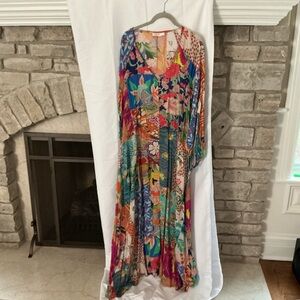 Johnny Was Multicolor bohemian Dress/coverup
